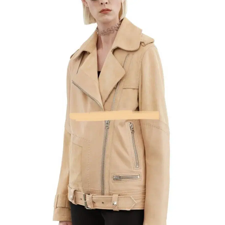 acne studios 아크네 레더자켓 베이지 가죽 라이더 자켓 스웨이드자켓