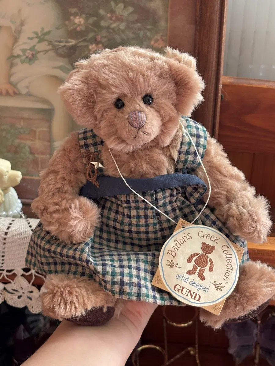 [희귀/한정판] 1999년 빈티지 GUND 카렌 메이어 작가 관절 테디베어인형  'Annie' 앤틱소품 고전완구문구 (보이즈베어X) 모리걸 히메갸루