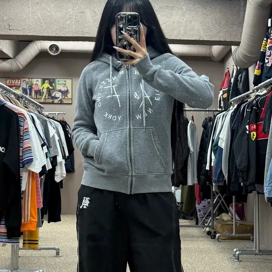 아베크롬비 기모 빈티지 후드집업 S367