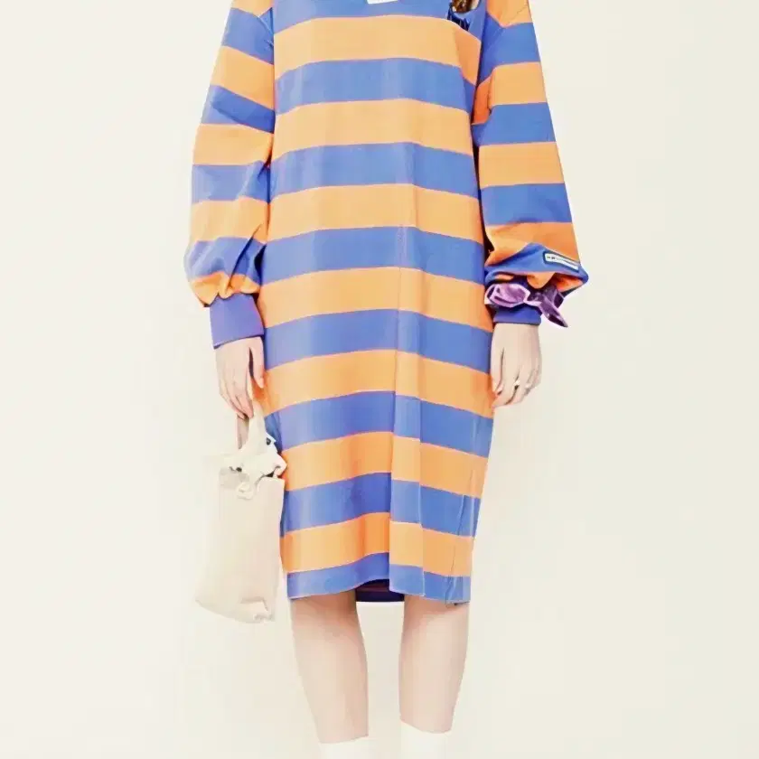 럭키마르쉐  Bambi Stripe Polo Jersey 원피스