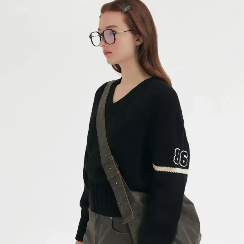 그로브(grove) 브라운 레더 스커트