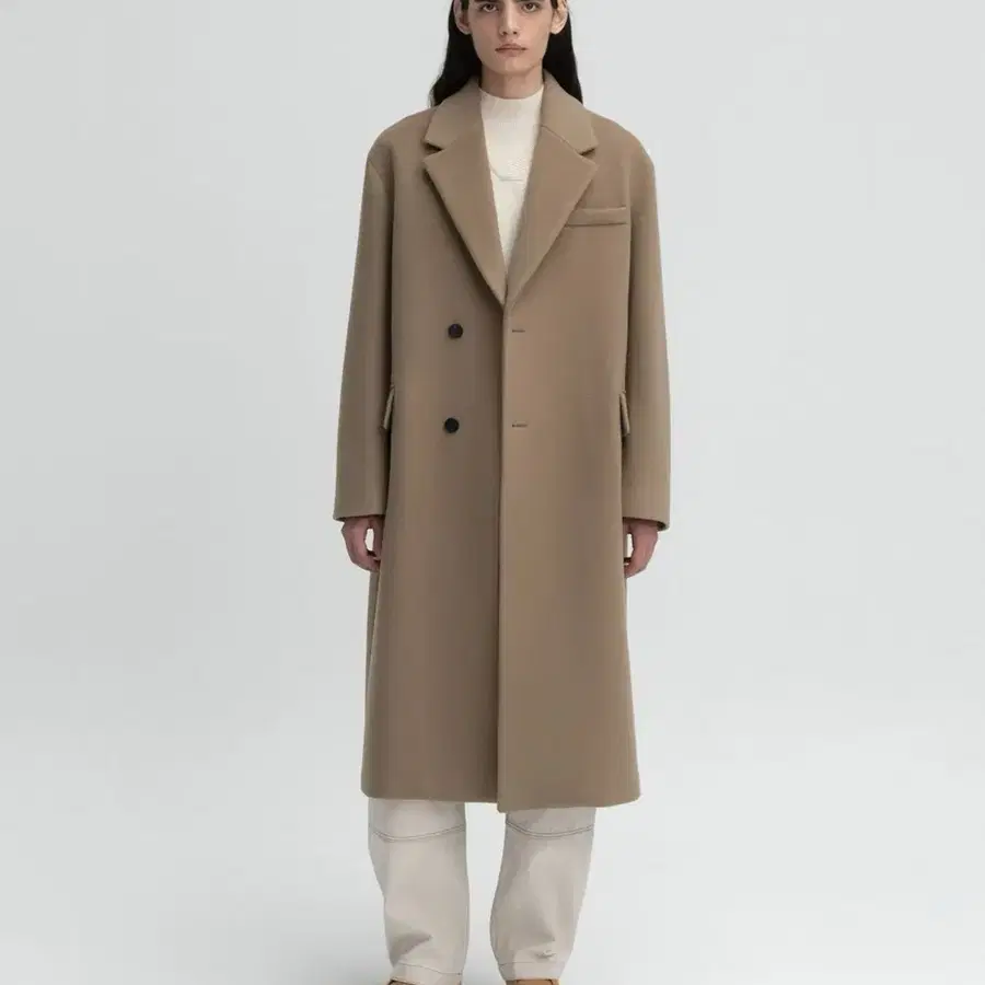 (M) 인사일런스 MTR 캐시미어 더블 코트 BEIGE
