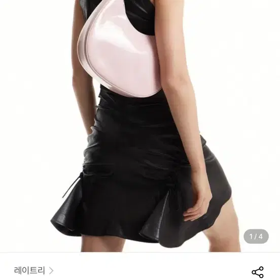 레이트리 프레즐 백 페이턴트 베이비 핑크