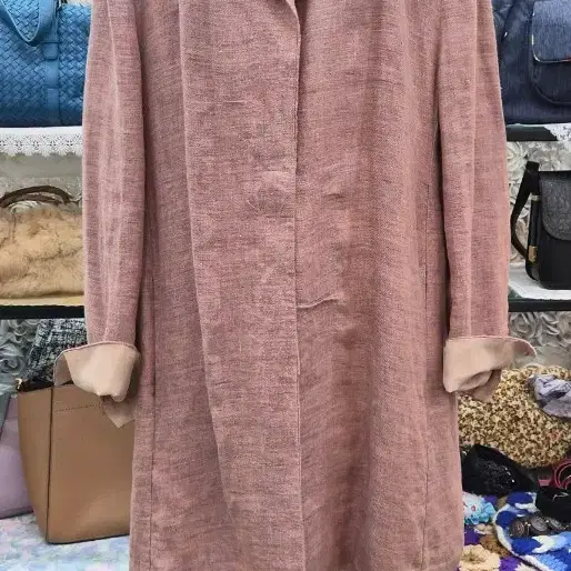 CHALAYAN 아마 100% 롱자켓 88 99