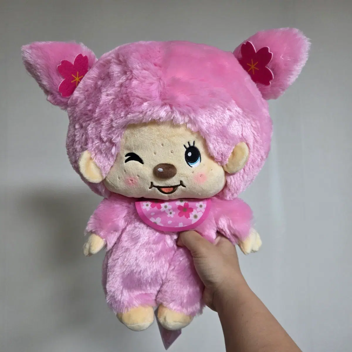 일본 빈티지 토이 캐릭터 굿즈 피규어 고전 만화 인형 몬치치 원숭이 벚꽃 대형 빅