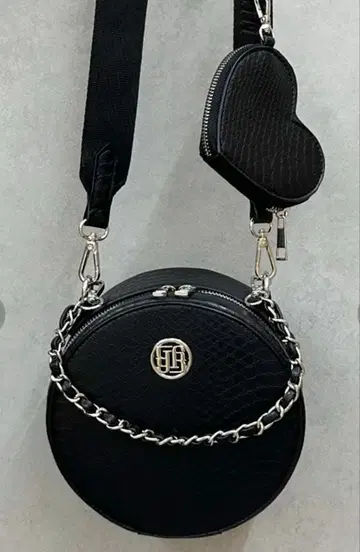 2WAY 하트 미니 파우치 포함 서클 BAG