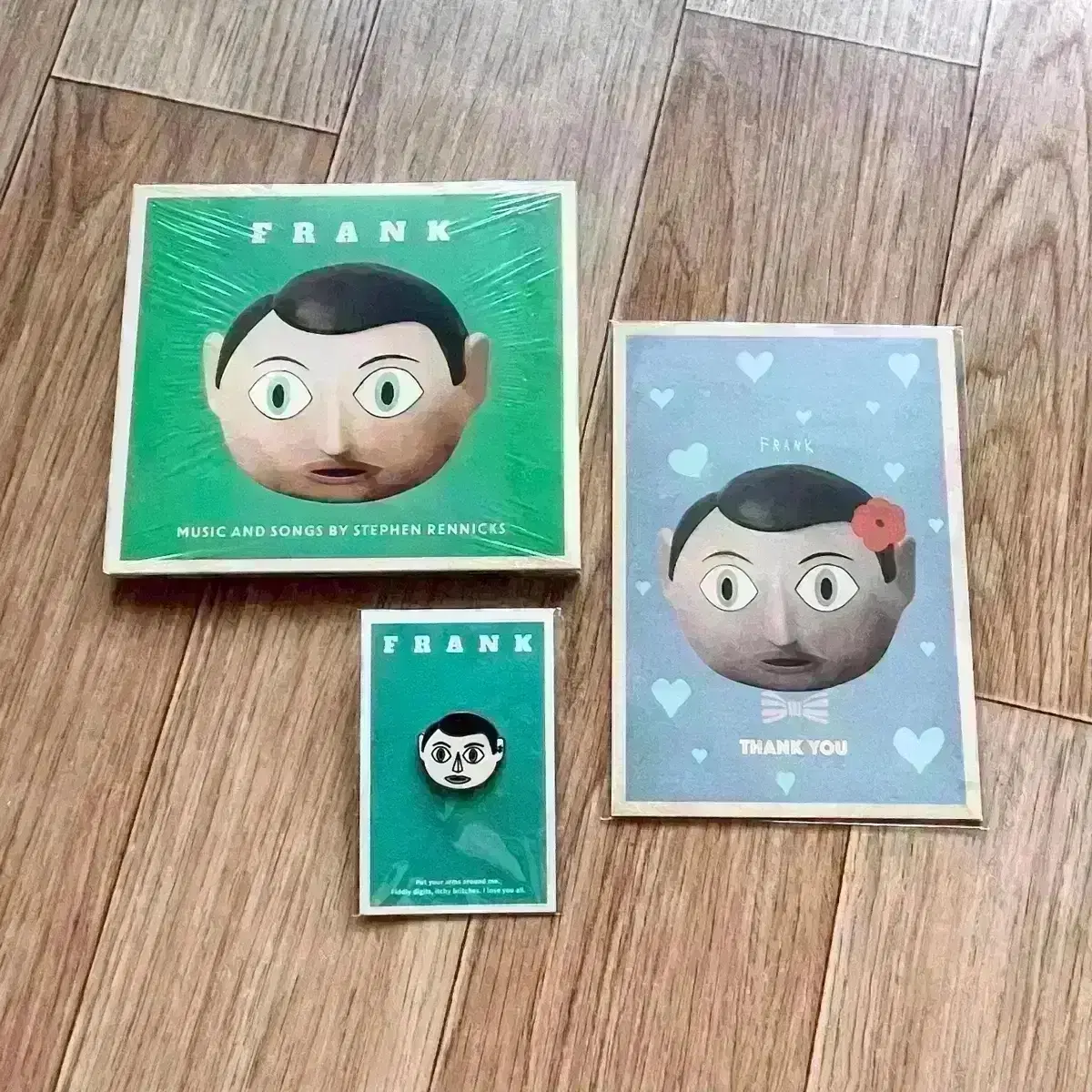 영화 프랭크 뱃지 굿즈 패키지 엽서세트 OST FRANK 아트하우스