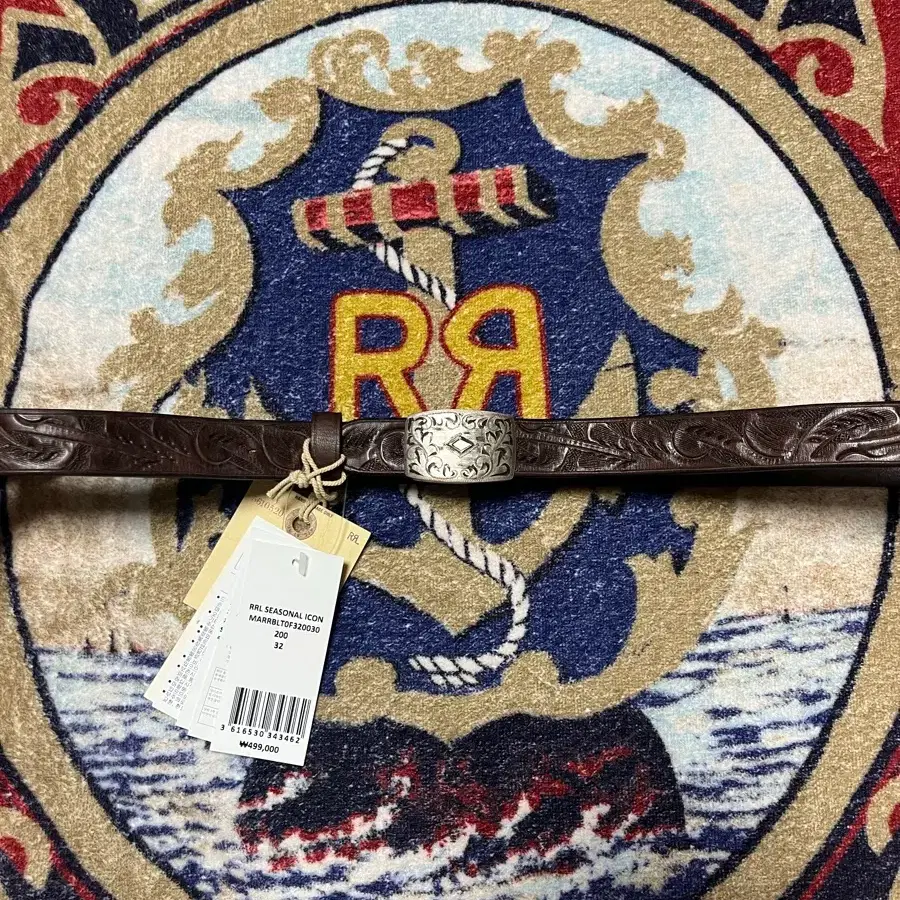 더블알엘(RRL) 핸드툴 레더 벨트 브라운