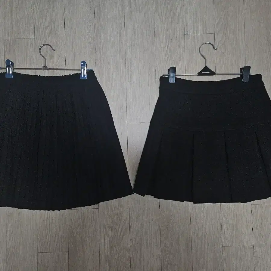 가을 겨울 플리츠 스커트 치마 2장
