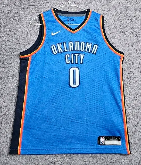 (X3)나이키 NBA 오클라호마 시티 농구 저지 M