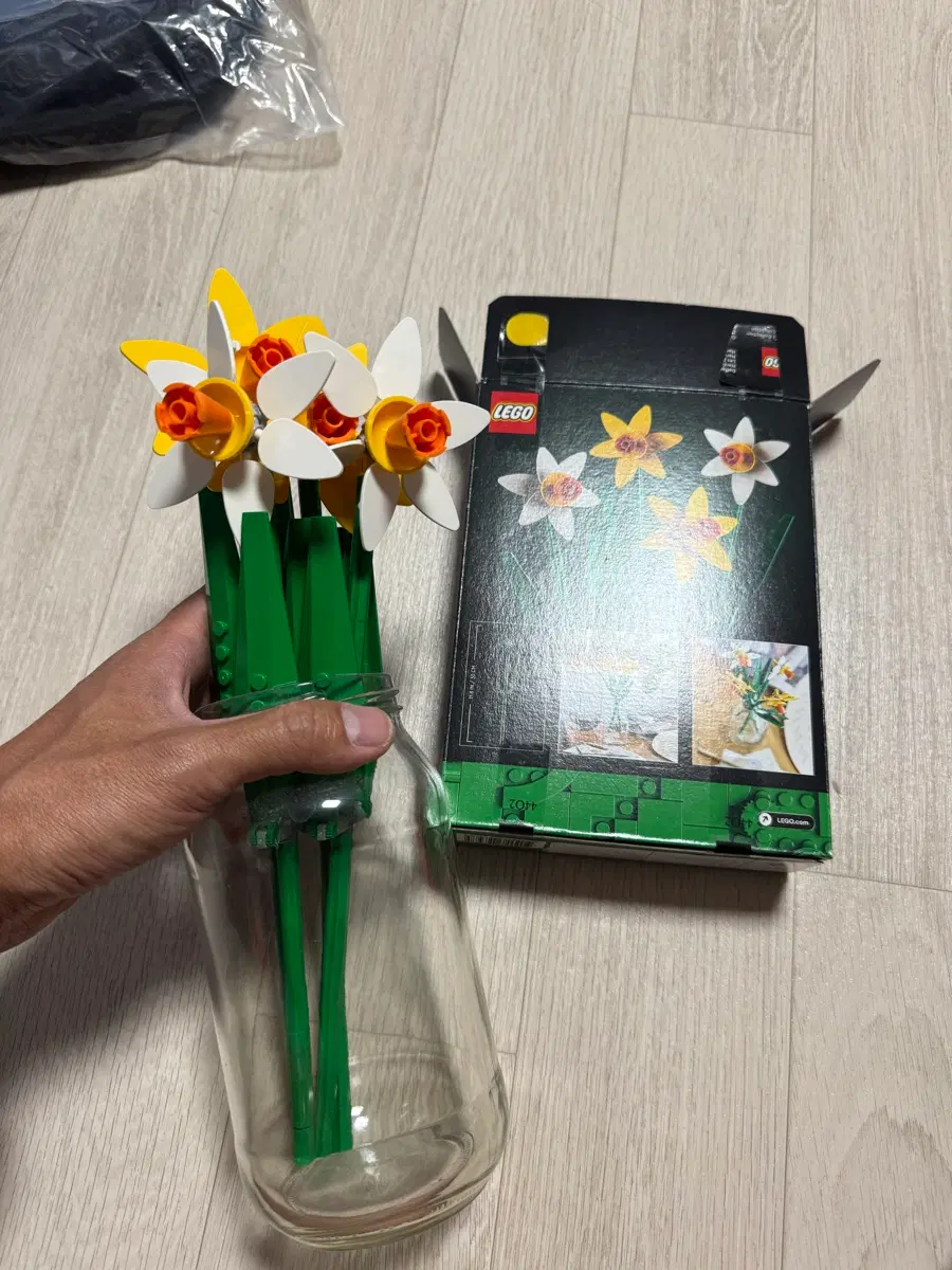 꽃 레고 조립했다 해체한 제품 부품 다있음