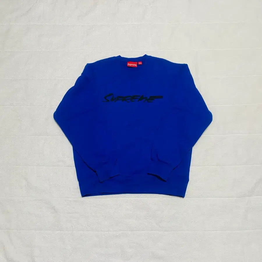 (M)슈프림 20FW Futura 로고 크루넥 로얄