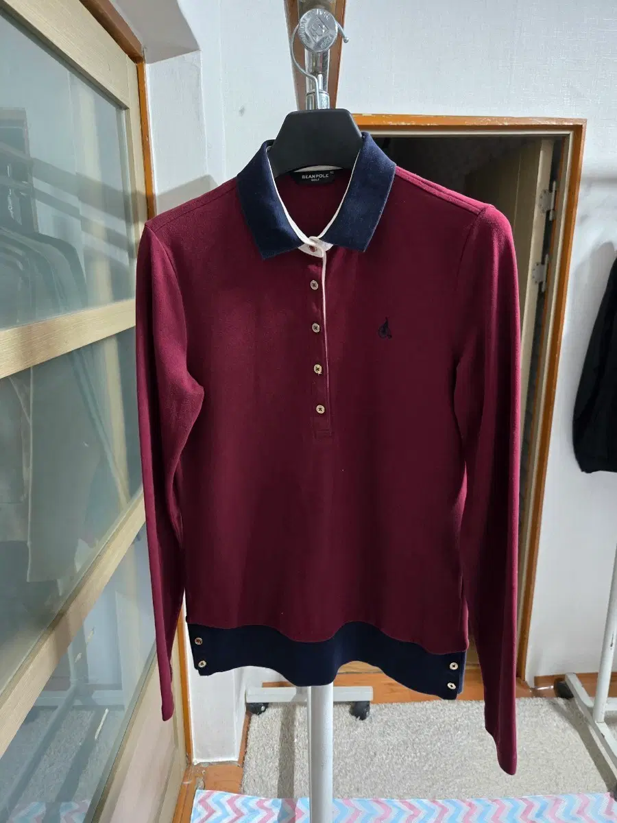 여성90 빈폴골프 긴팔 카라티
