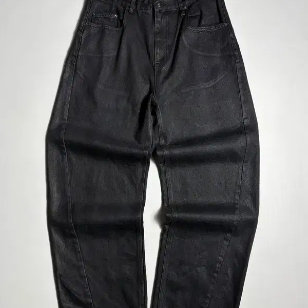 모스코 커브드 와이드 데님 팬츠 R4007