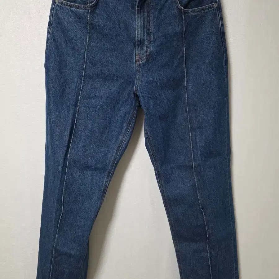 로드 존 그레이 와이드 데님 팬츠 진청 인디고
