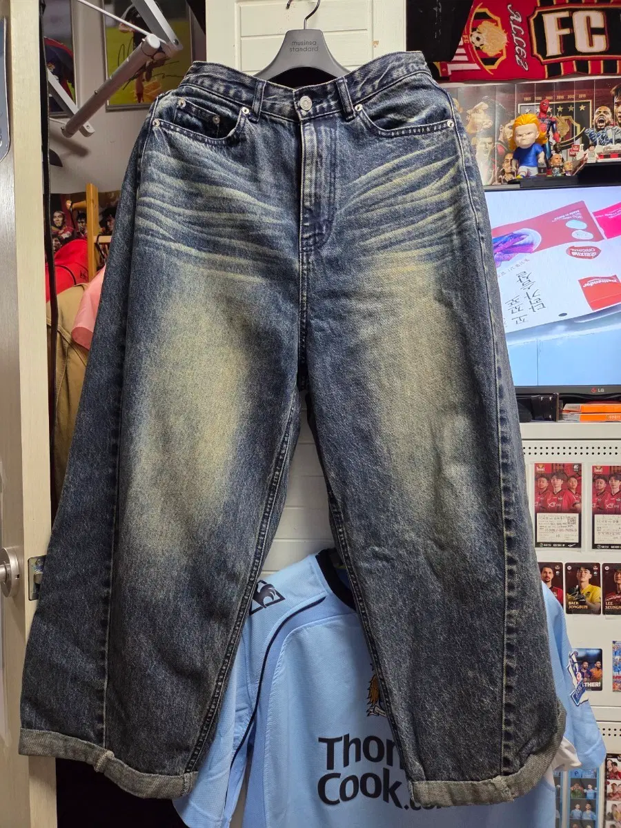 커브드 벌룬데님 팬츠 M