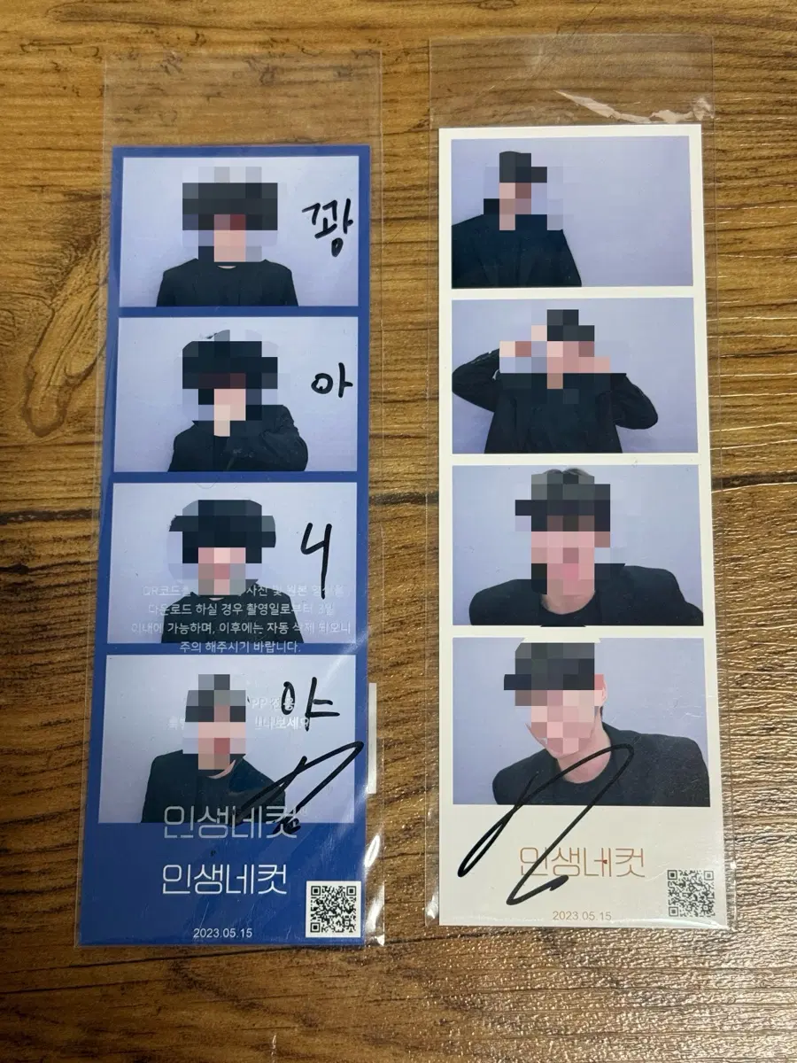 SF9 Dawon 4 cut photo with handwritten sign, 2 types