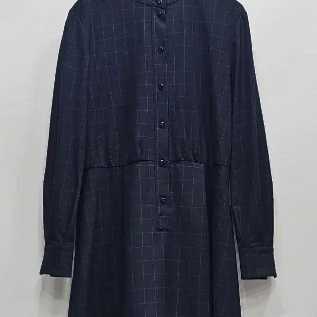 A.P.C. 아페쎄 여성 윈도우체크 셔츠 원피스 / 여 34 (44~55) 다크네이비