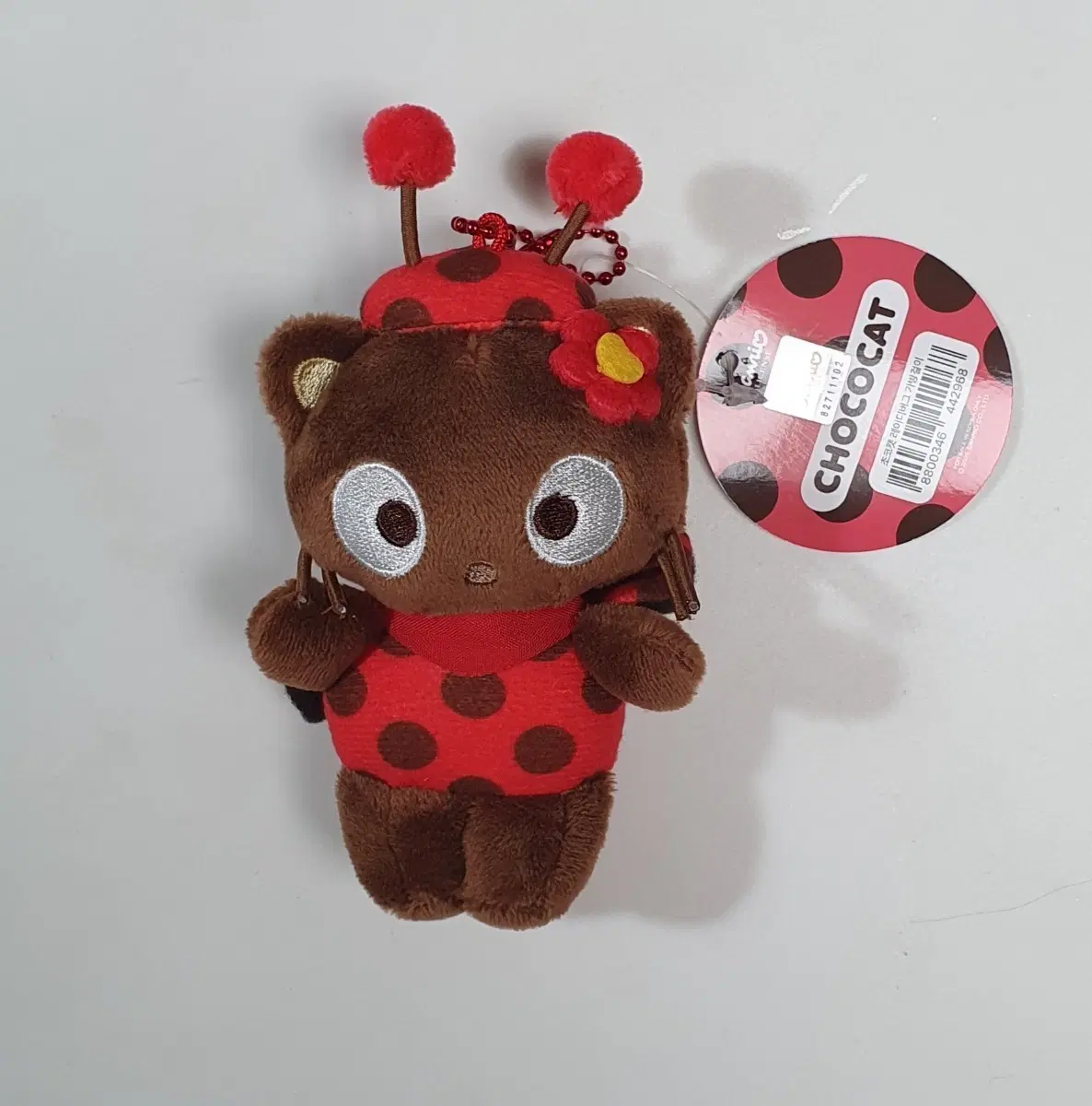 초코캣 레이디버그 인형 키링 새상품