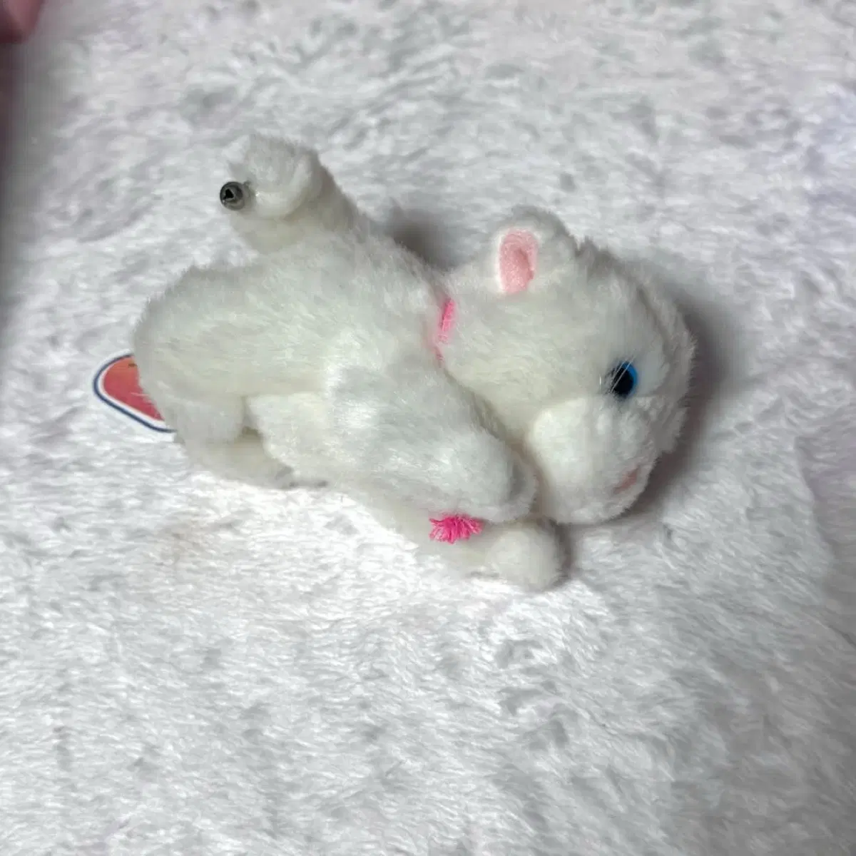 아기고양이 빈티지 인형 마스코트 흰 고양이 일본 빈티지 방꾸 고전