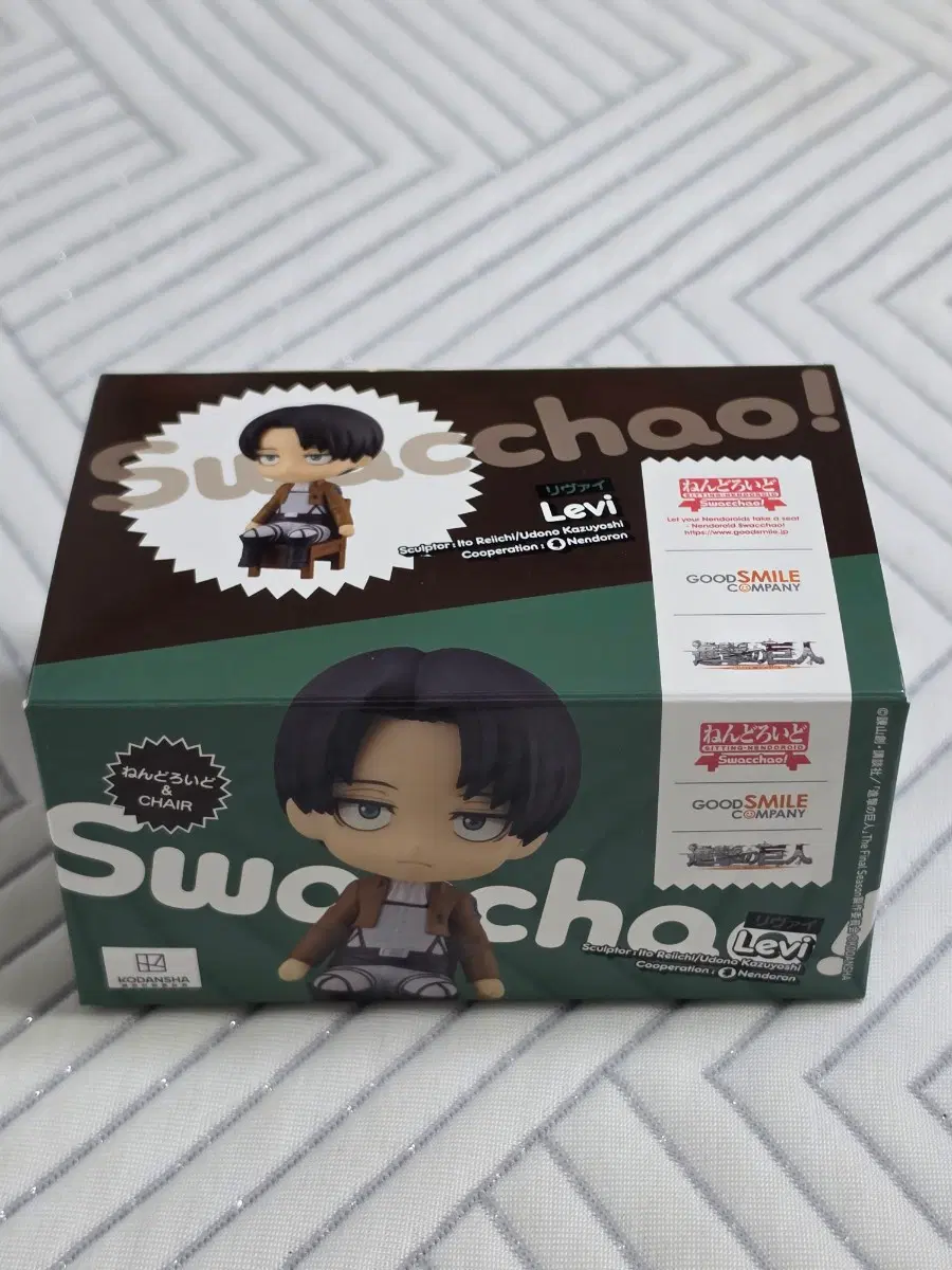 진격의 거인 리바이 Swacchao 스왓챠오 정품 리바이 넨도 피규어 진격거