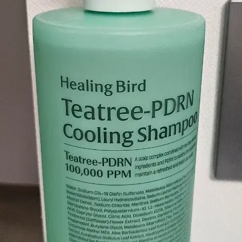 (새상품 반값)힐링버드 티트리 PDRN 쿨링샴푸 1000ml