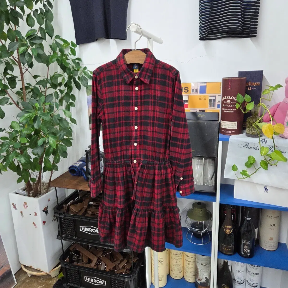 폴로랄프로렌 여아 타탄체크 셔츠 원피스 6x