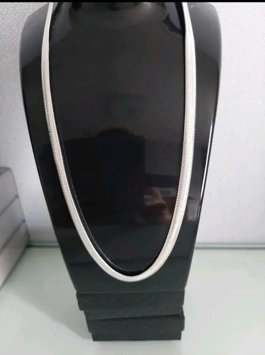실버 체인 목걸이 셋트