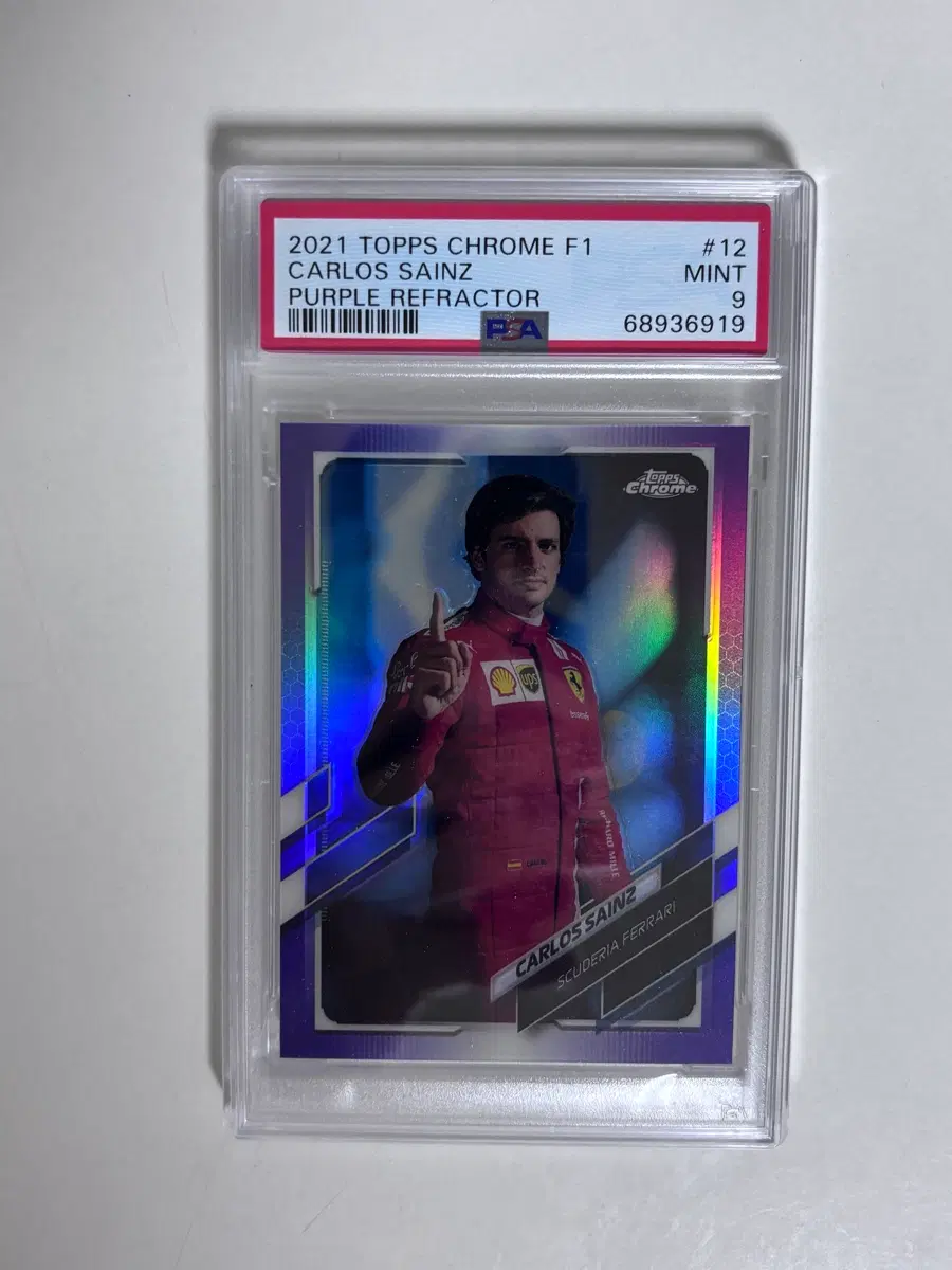 페라리 f1 탑스 크롬 사인츠 399한정 psa 9