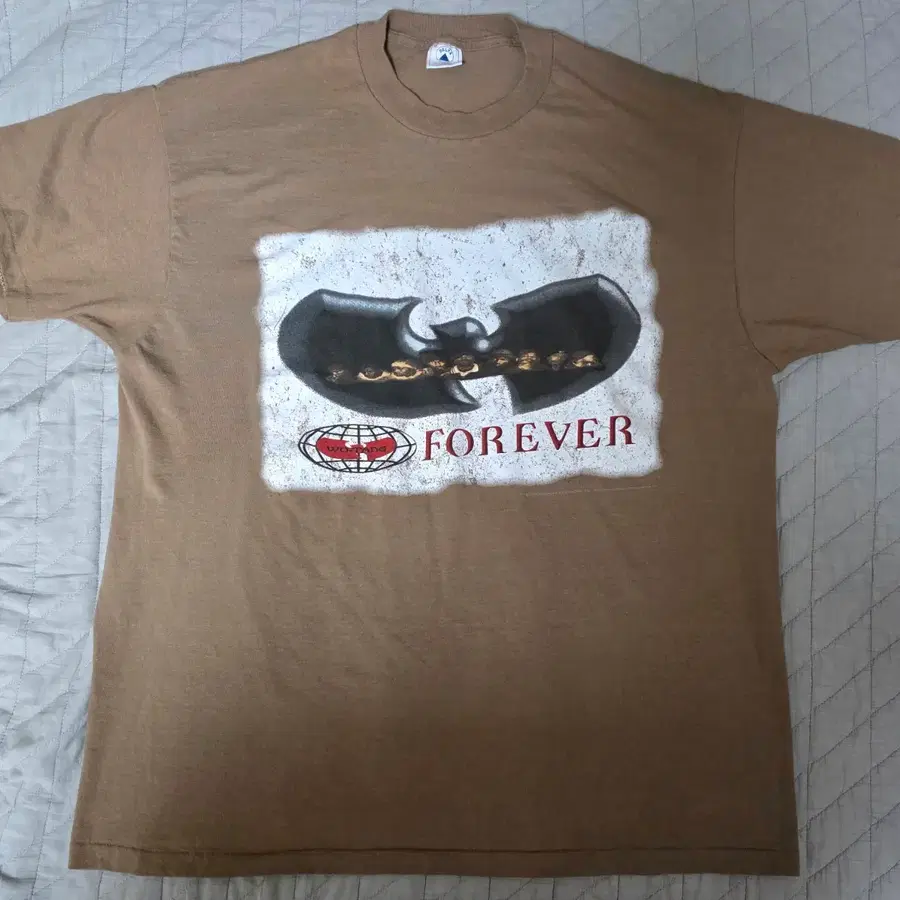 [XL] 90s 우탱 포에버 빈티지 밴드티 랩티 브라운