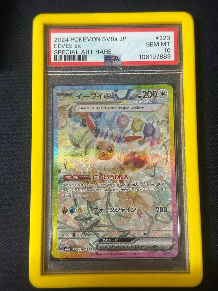 2024 포켓몬 카드 이브이 ex 스페셜 아트 레어 PSA 10