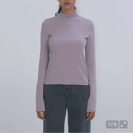 엔오르 긴소매 티셔츠 핑크