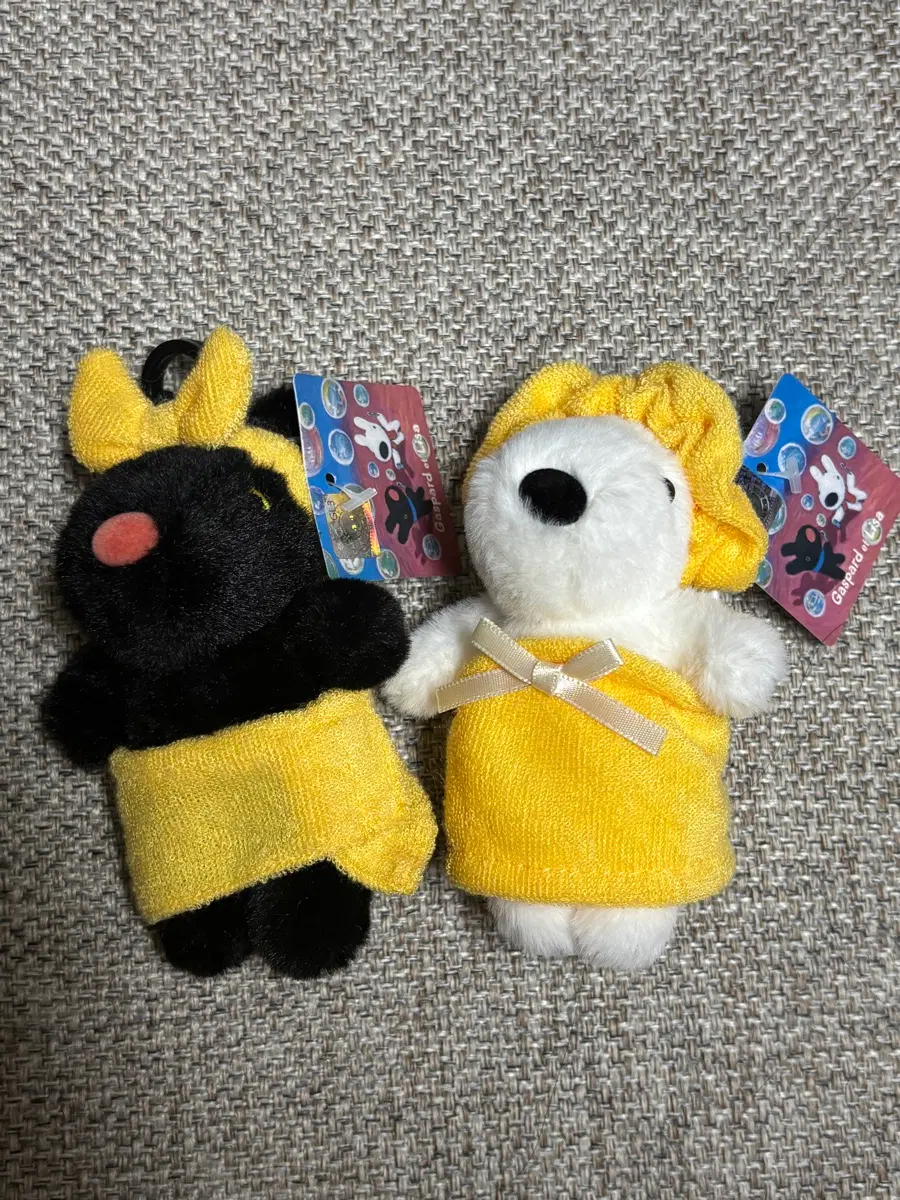 가스파드 앤 리사 인형 키링 일괄 목욕가운