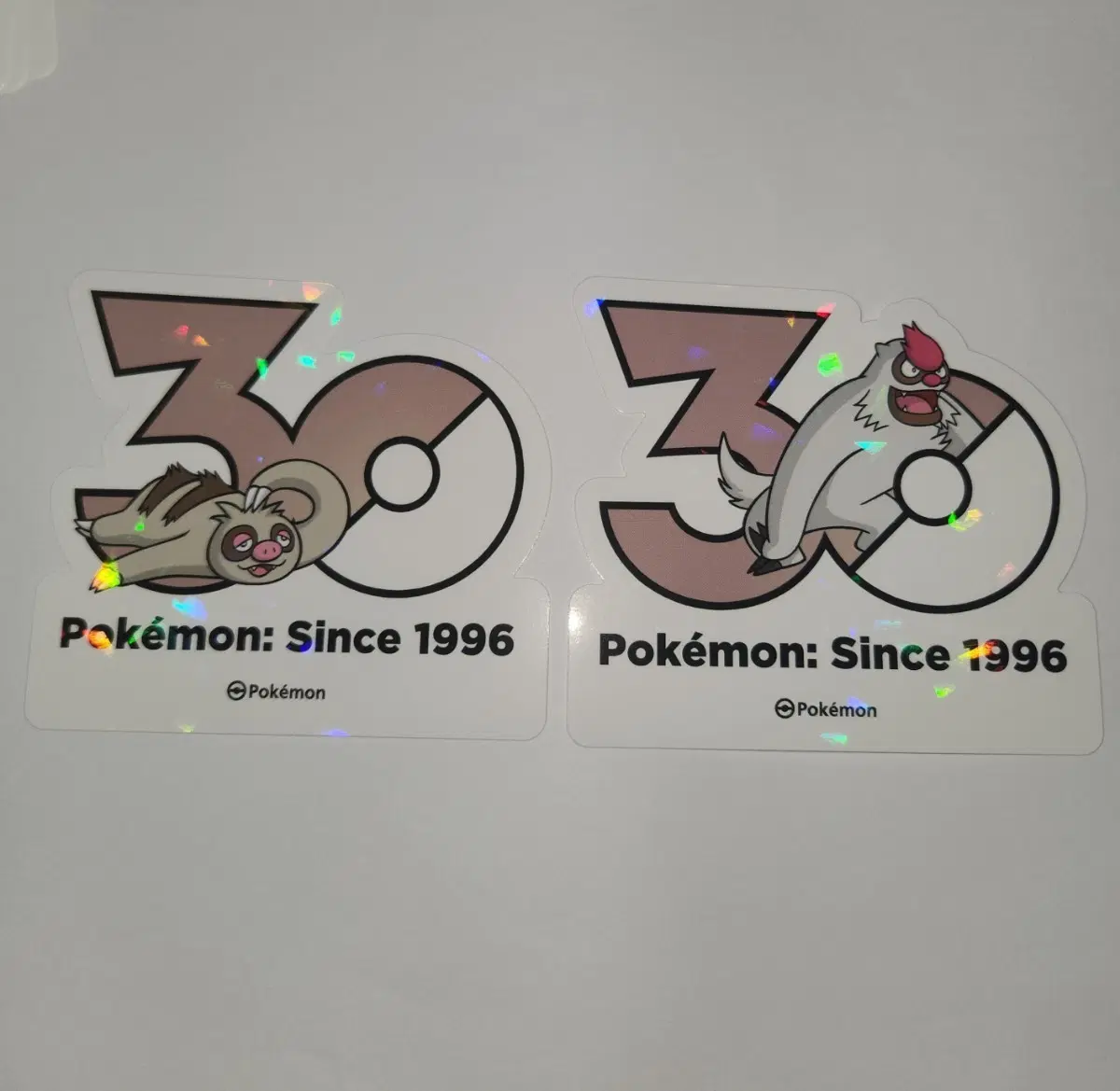 포켓몬 30주년 로고 스티커 게을로 발바로 노말