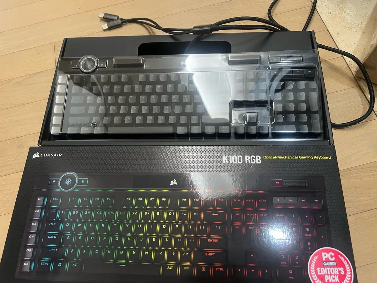 커세어 K100 RGB 옵티컬 메카니컬 게이밍 키보드