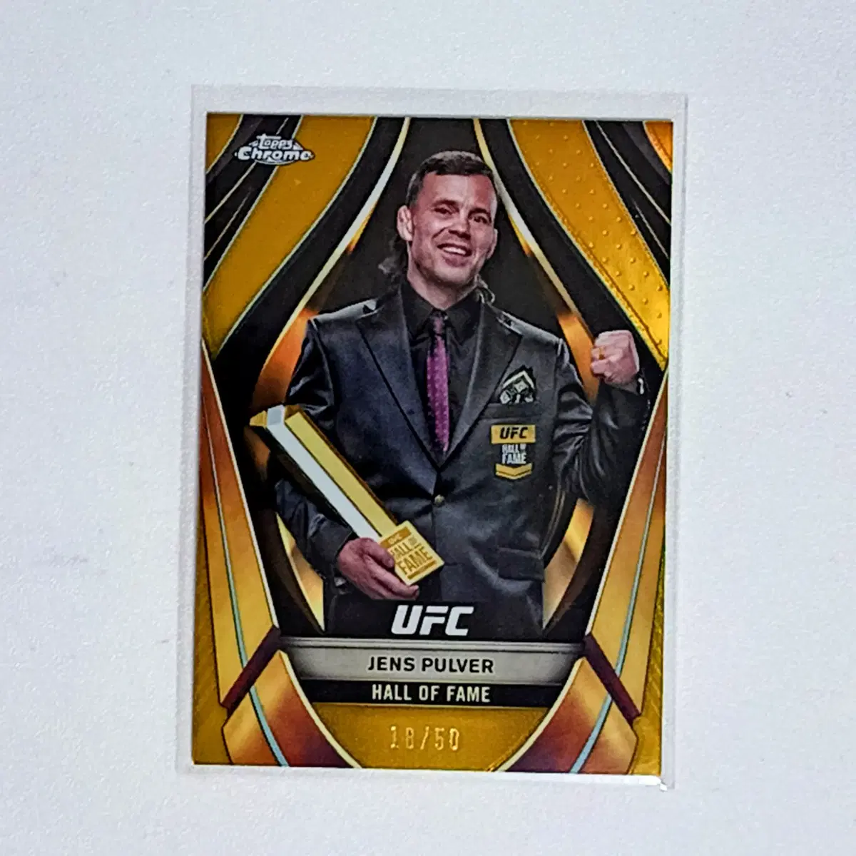 2024 탑스크롬 UFC 젠스 펄버 /50 한정 골드리프랙터 카드