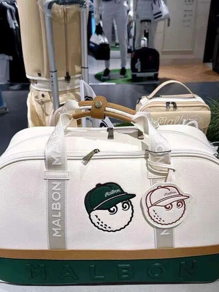 무료배송 말본 골프 보스턴백 화이트 그린