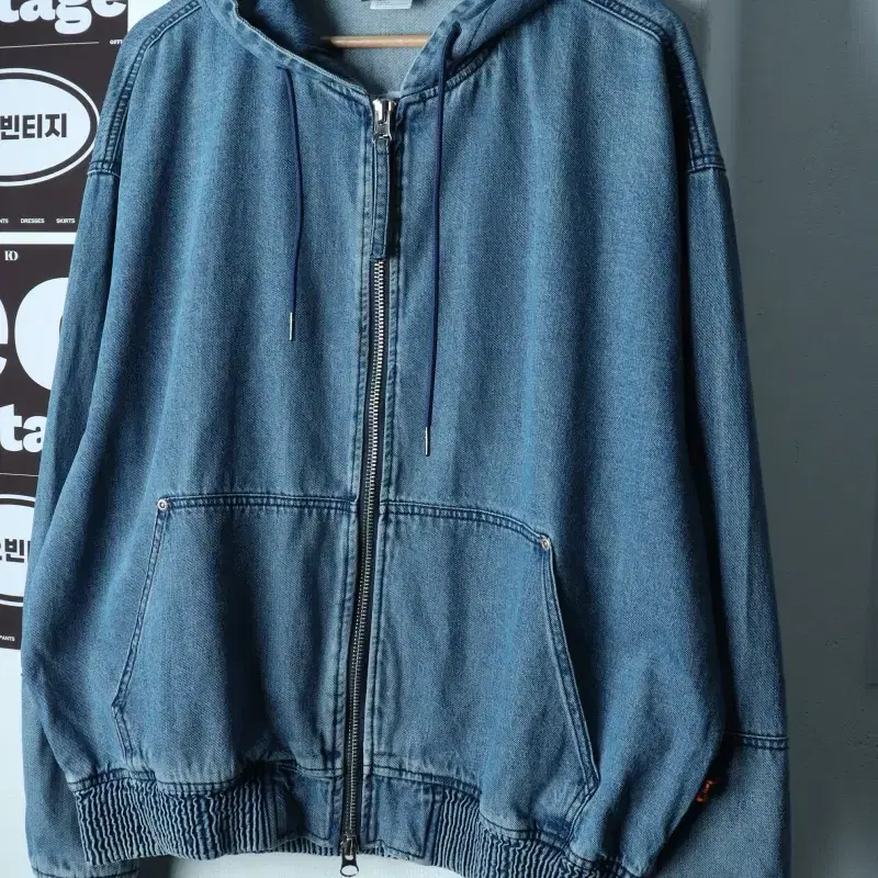 (L-XL) 그루브라임 집업 바람막이 점퍼자켓 데님 청-H39030