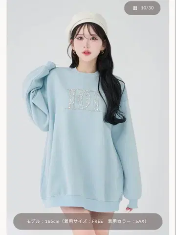 Darich DD 로고 비쥬 맨투맨 풀오버 SAX 다리치