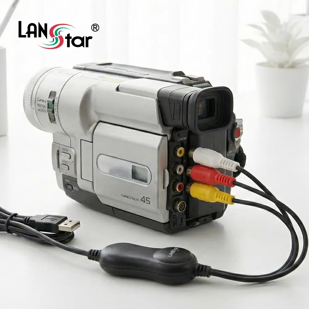 [딜러직판가/새상품]VHS 영상 USB 변환 컨버터 (캠코더 비디오 테이프 디지털 변환 캡처기)