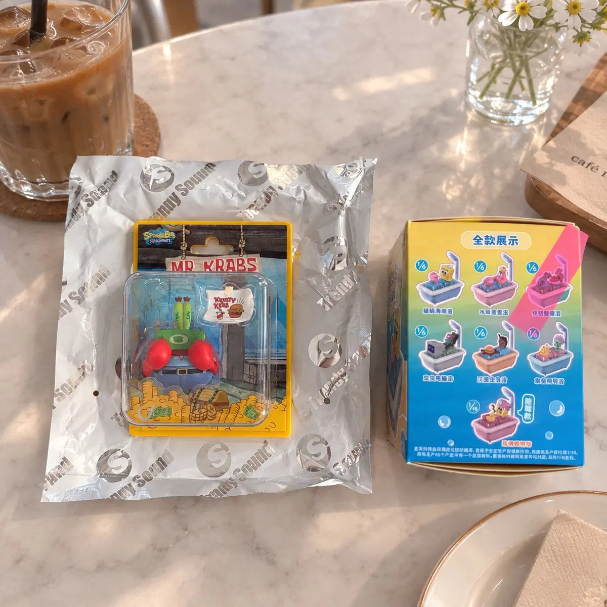 [세트] 스폰지밥 마그넷 랜덤 피규어 비키니시티 집게사장