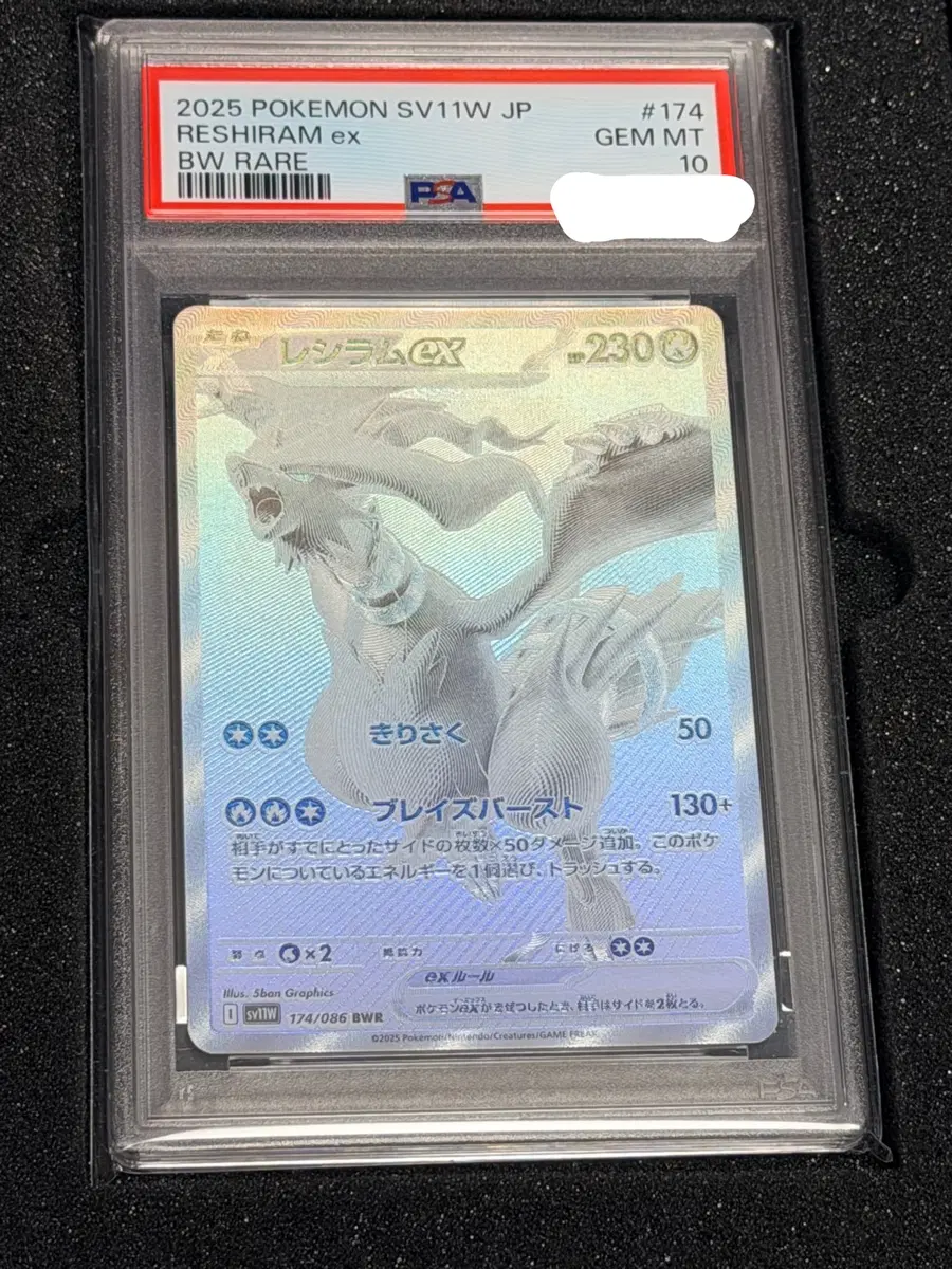 포켓몬카드 레시라무BWR 일판 PSA10