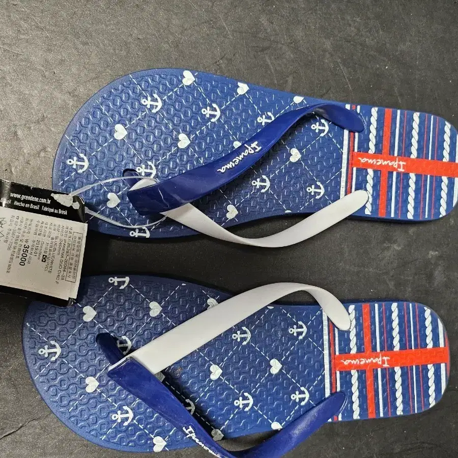 새상품 Grendene 이파네마 Ipanema 쪼리 240mm 네이비