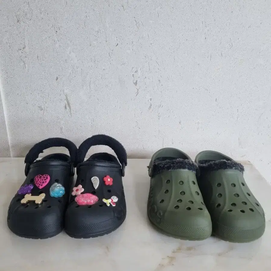 크록스 털 클로그 슬리퍼 샌들 240 250