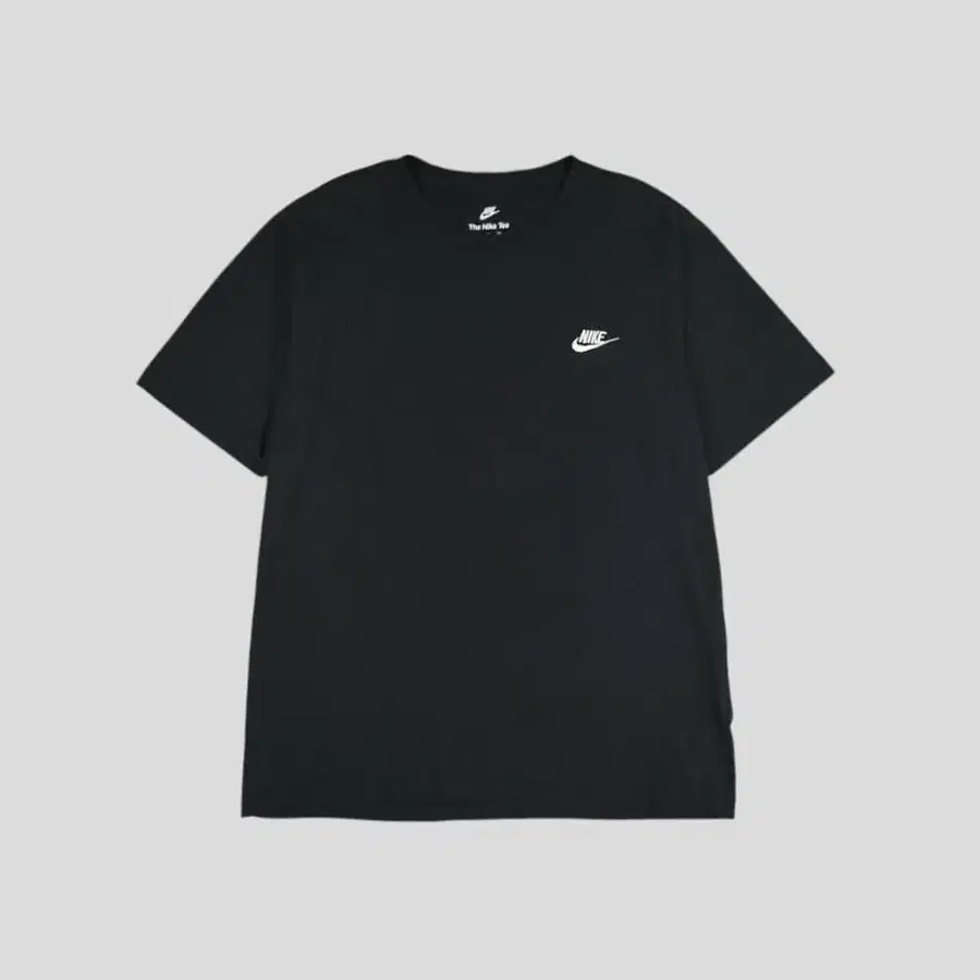 나이키 블랙 화이트 퓨추라로고 베이직 코튼 반팔 티셔츠 2XL