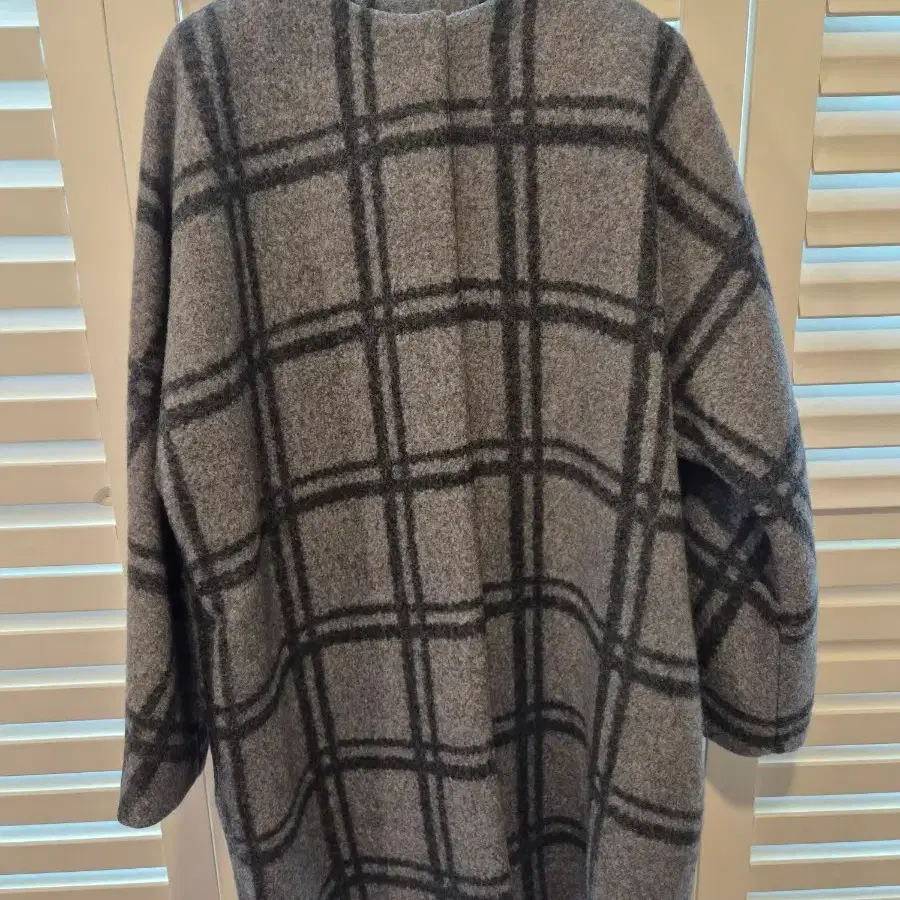[정품] 마르니(MARNI) 노카라 울 체크 반코트