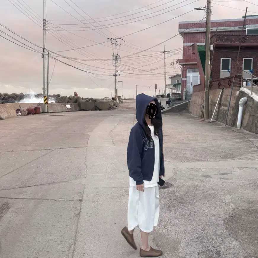 노앙챔피온 콜라보 후드집업