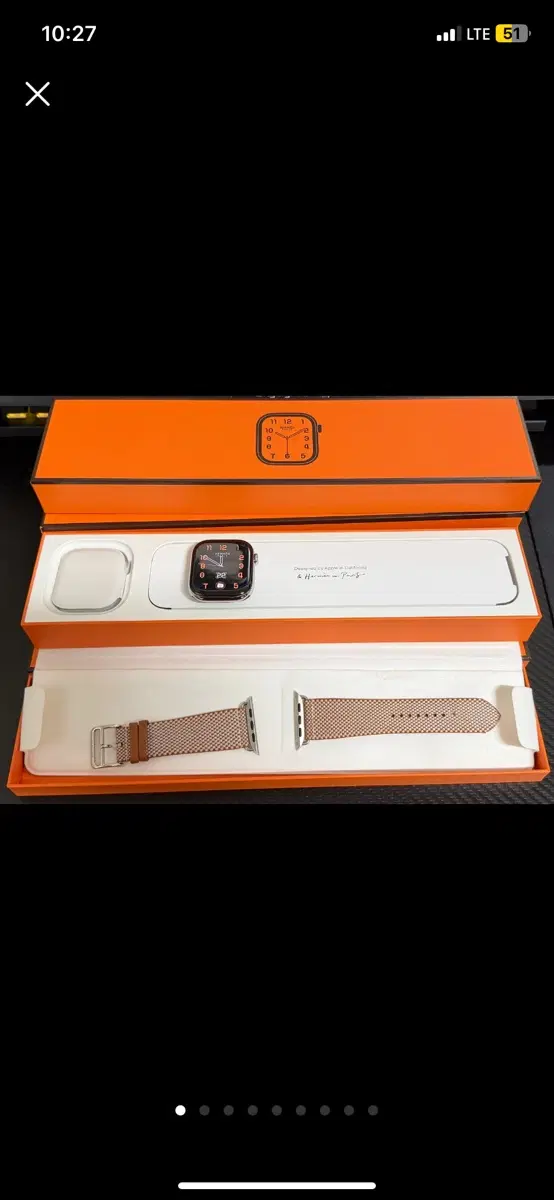 애플워치10 에르메스 46mm, 정품 스트랩 팝니다