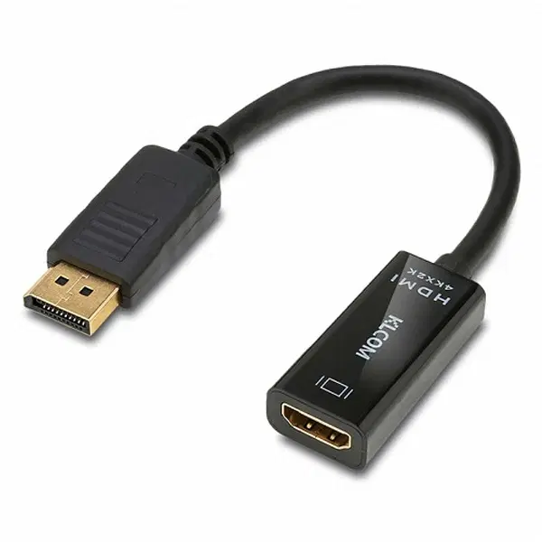 DisplayPort to HDMI 4K 오디오 지원 영상 컨버터 블랙