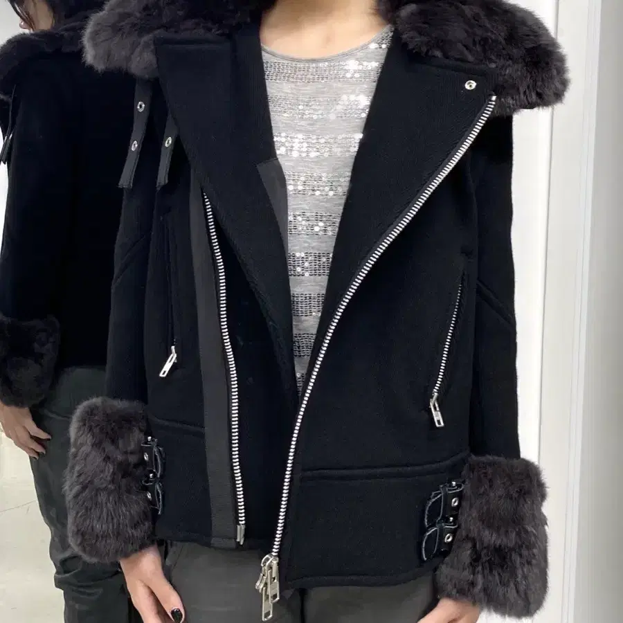 사카이 럭 레빗 퍼 시어링 자켓